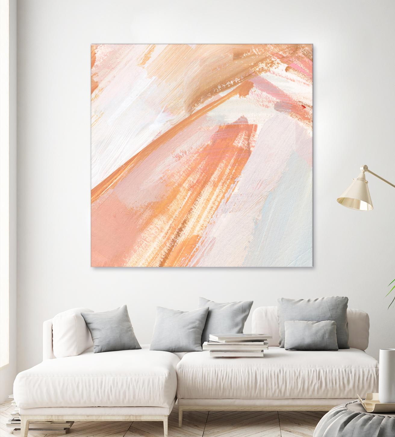 Pink Vanilla III by Annie Warren on GIANT ART - orange abstract abstract