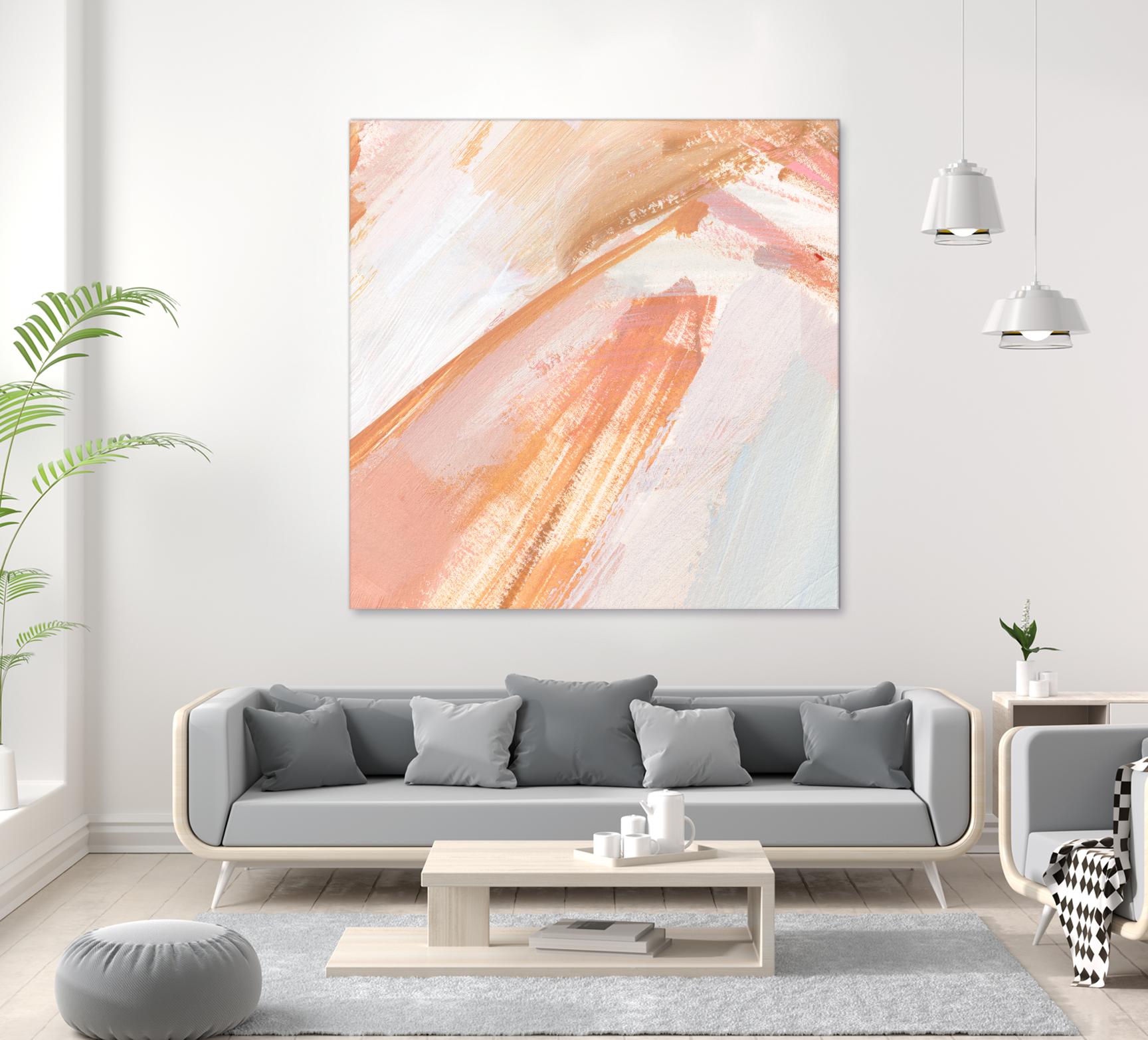 Pink Vanilla III by Annie Warren on GIANT ART - orange abstract abstract