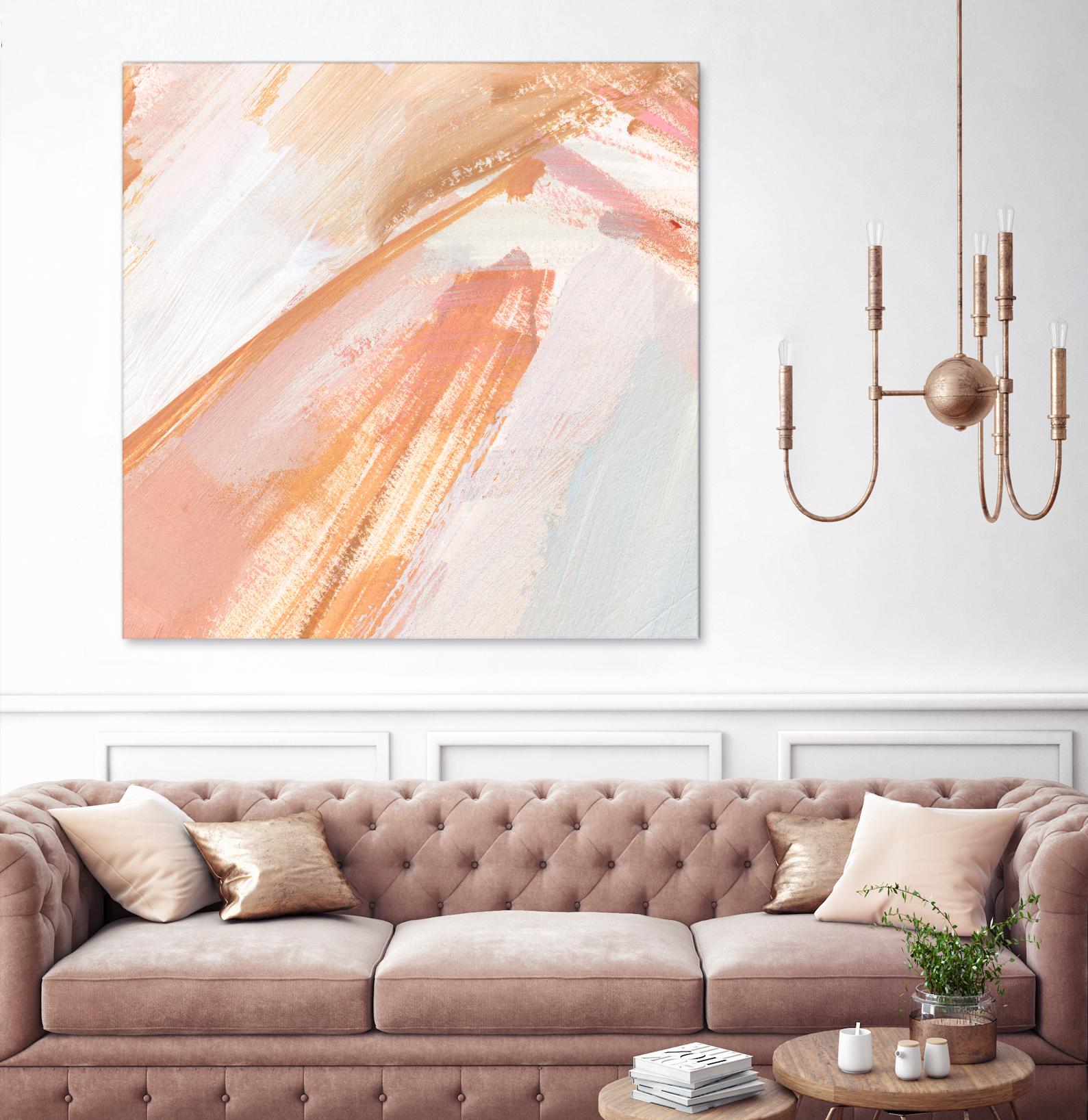 Pink Vanilla III by Annie Warren on GIANT ART - orange abstract abstract