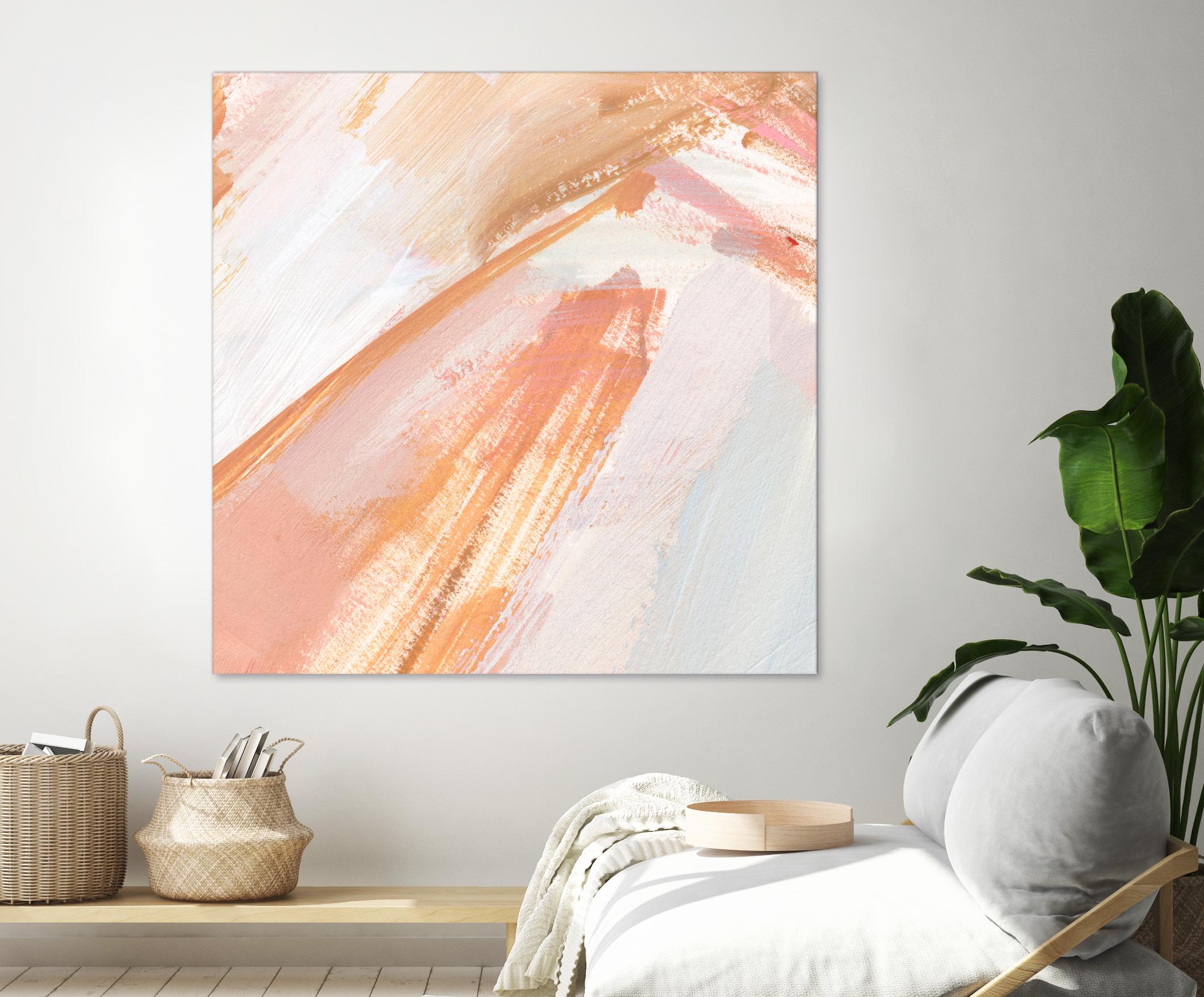 Pink Vanilla III by Annie Warren on GIANT ART - orange abstract abstract