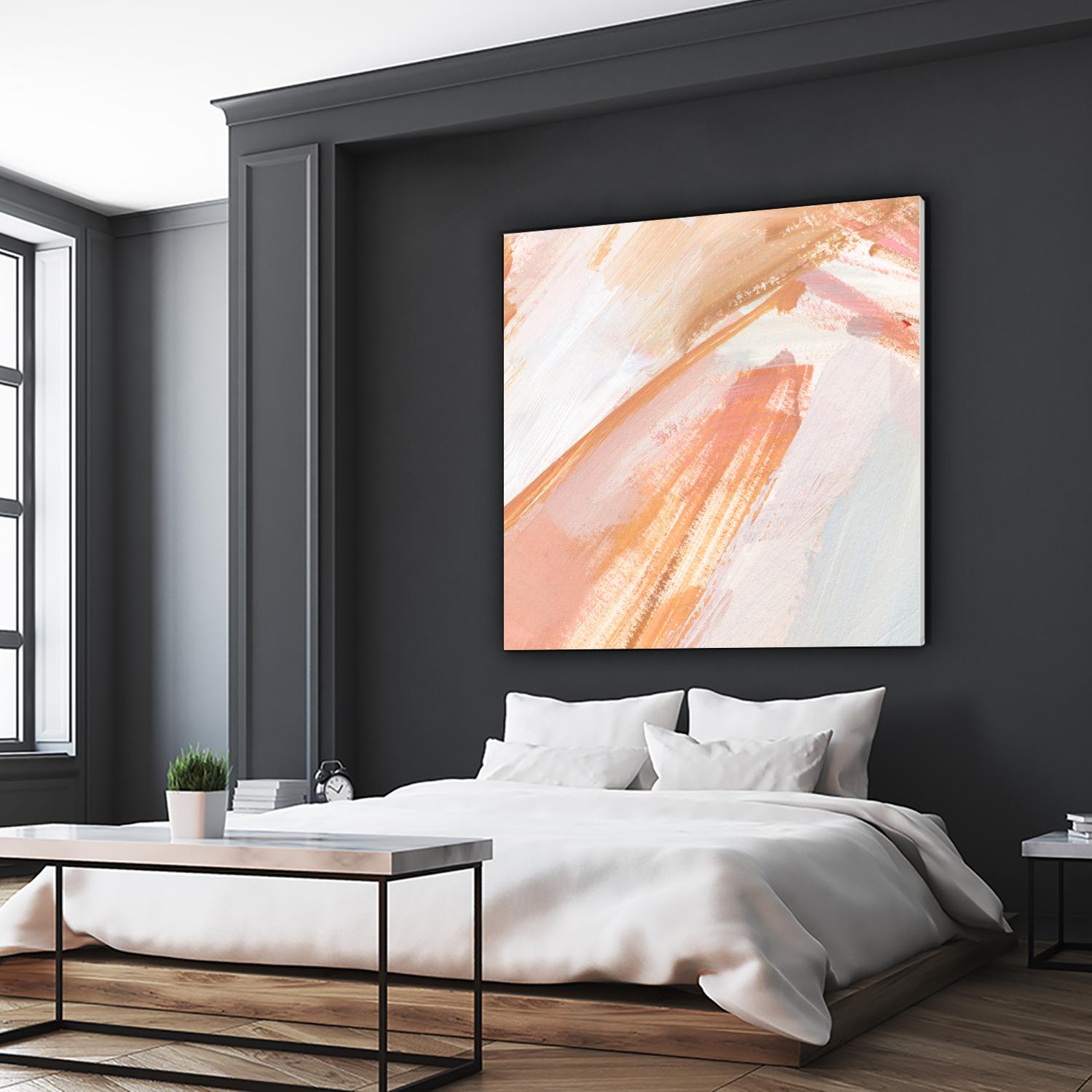 Pink Vanilla III by Annie Warren on GIANT ART - orange abstract abstract