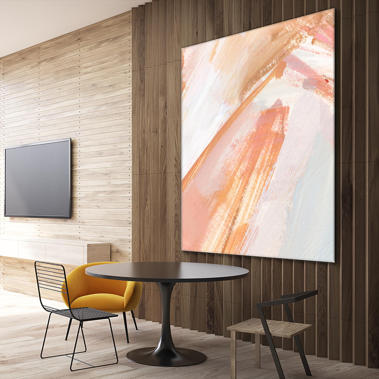 Pink Vanilla III by Annie Warren on GIANT ART - orange abstract abstract