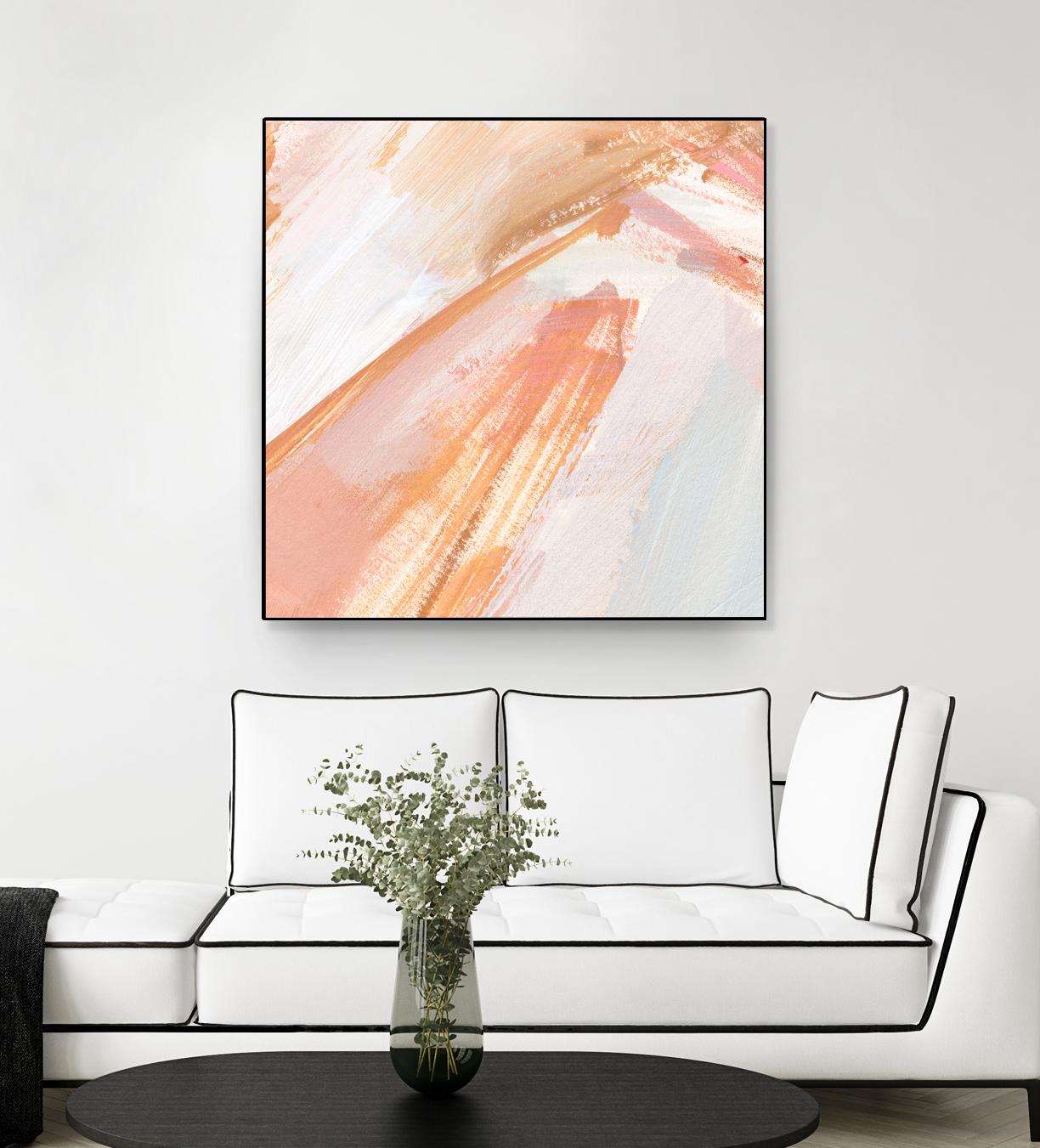 Pink Vanilla III by Annie Warren on GIANT ART - orange abstract abstract