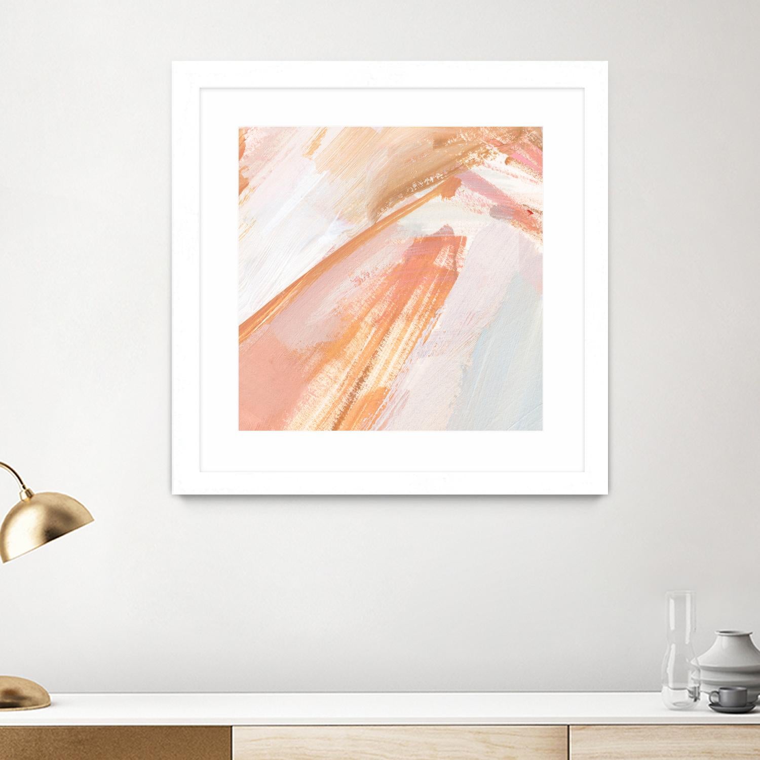 Pink Vanilla III by Annie Warren on GIANT ART - orange abstract abstract