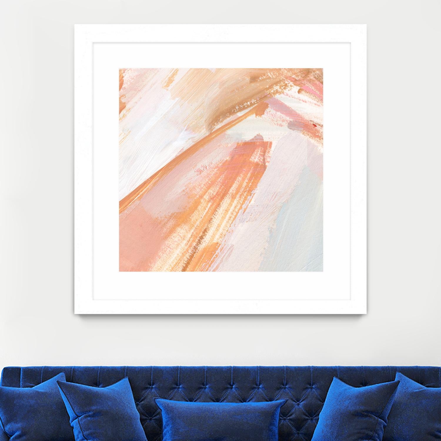 Pink Vanilla III by Annie Warren on GIANT ART - orange abstract abstract
