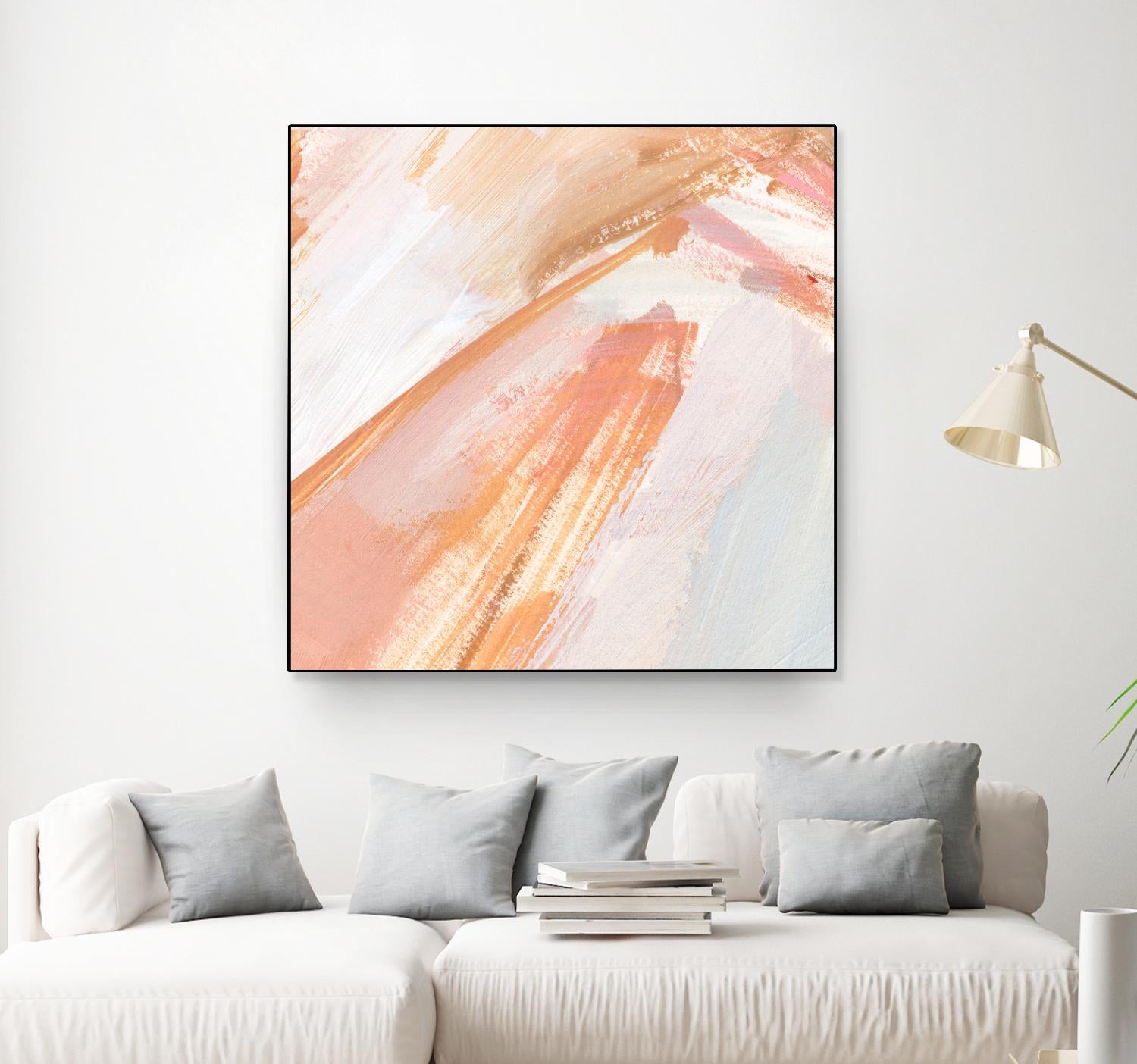 Pink Vanilla III by Annie Warren on GIANT ART - orange abstract abstract