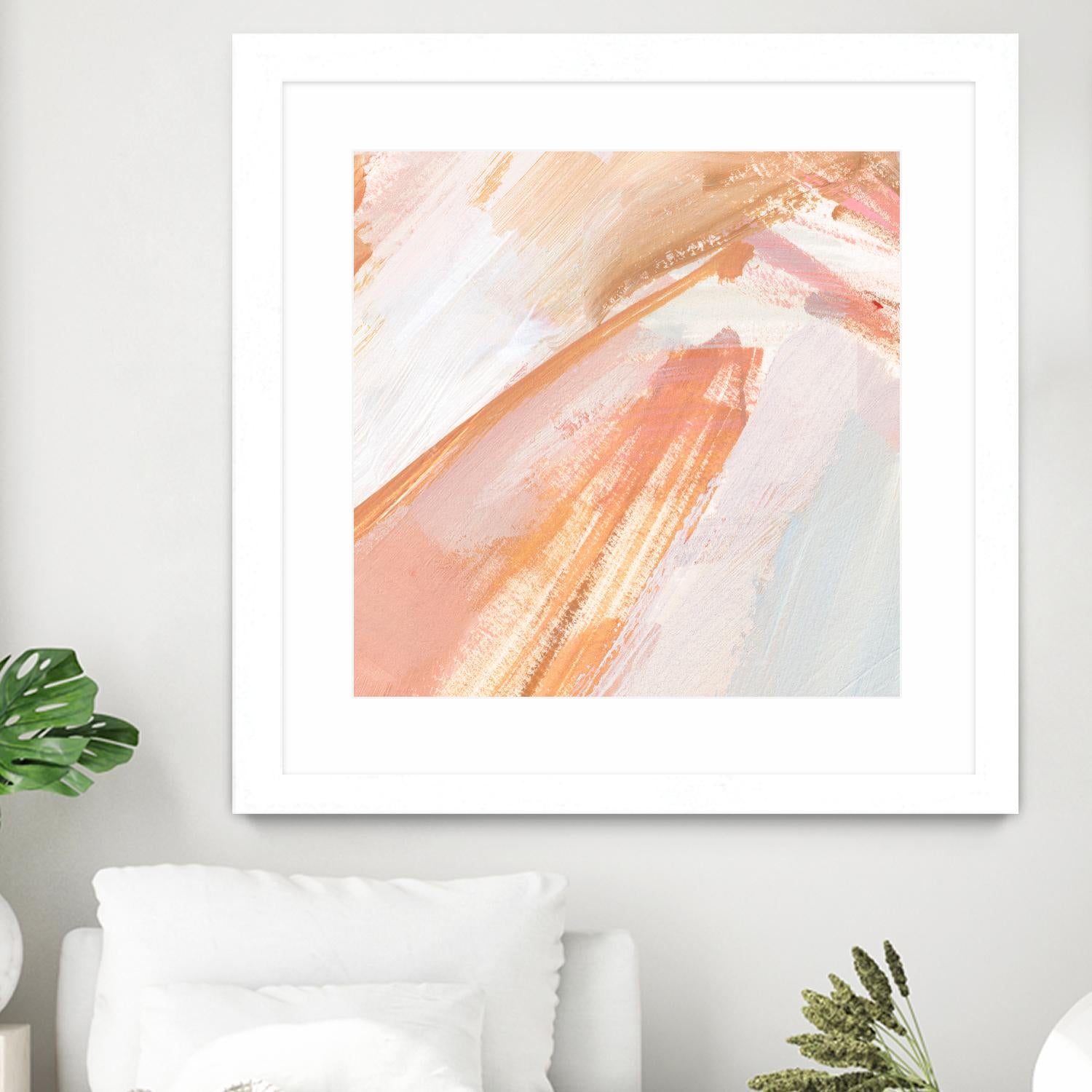 Pink Vanilla III by Annie Warren on GIANT ART - orange abstract abstract