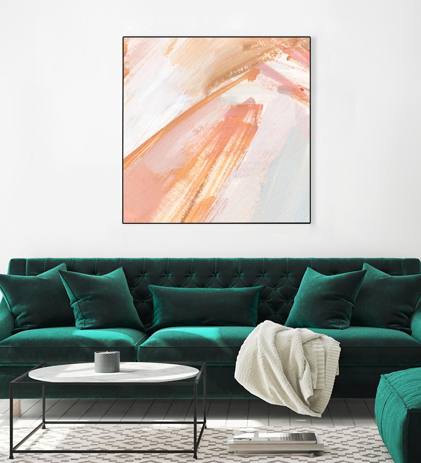 Pink Vanilla III by Annie Warren on GIANT ART - orange abstract abstract