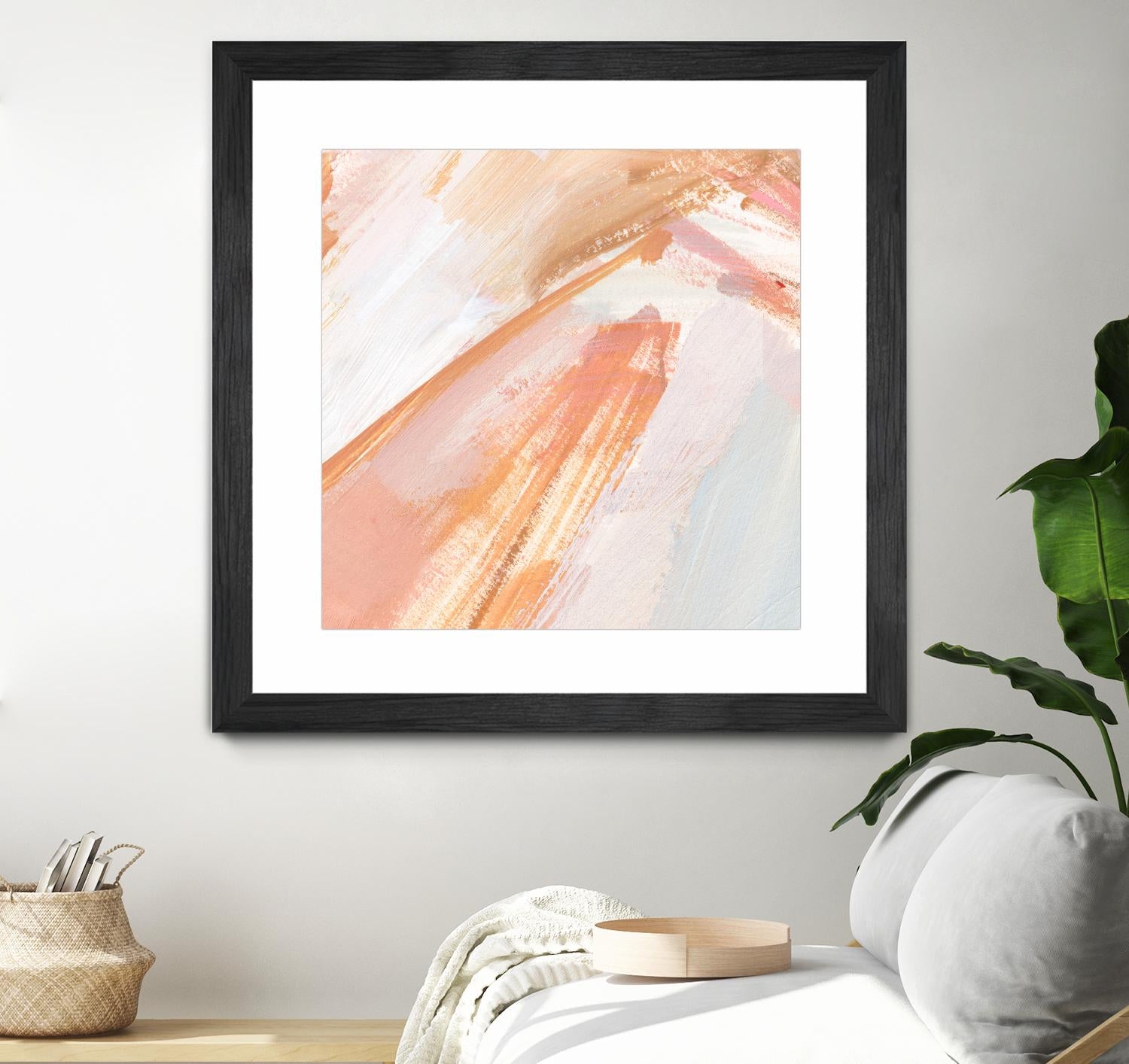 Pink Vanilla III by Annie Warren on GIANT ART - orange abstract abstract