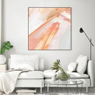 Pink Vanilla III by Annie Warren on GIANT ART - orange abstract abstract