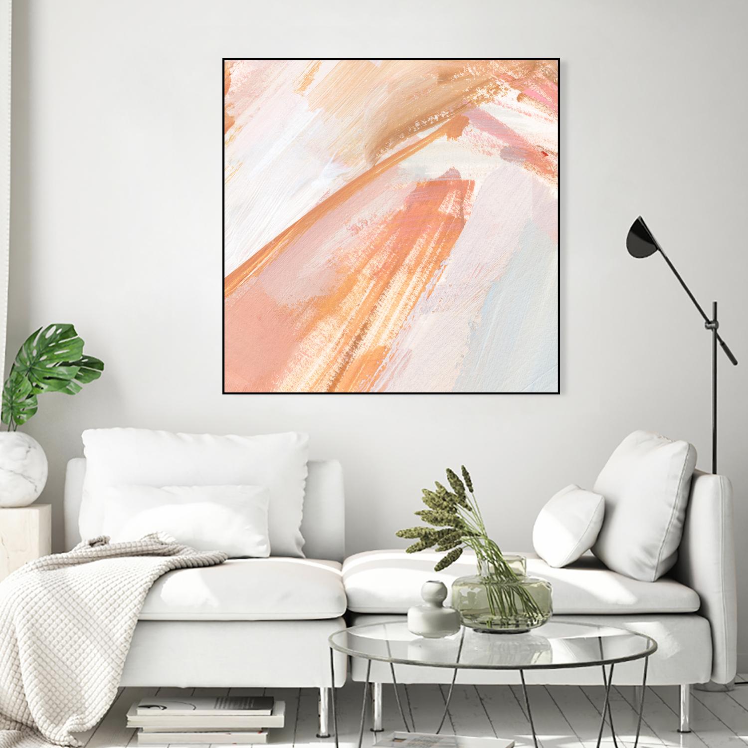 Pink Vanilla III by Annie Warren on GIANT ART - orange abstract abstract