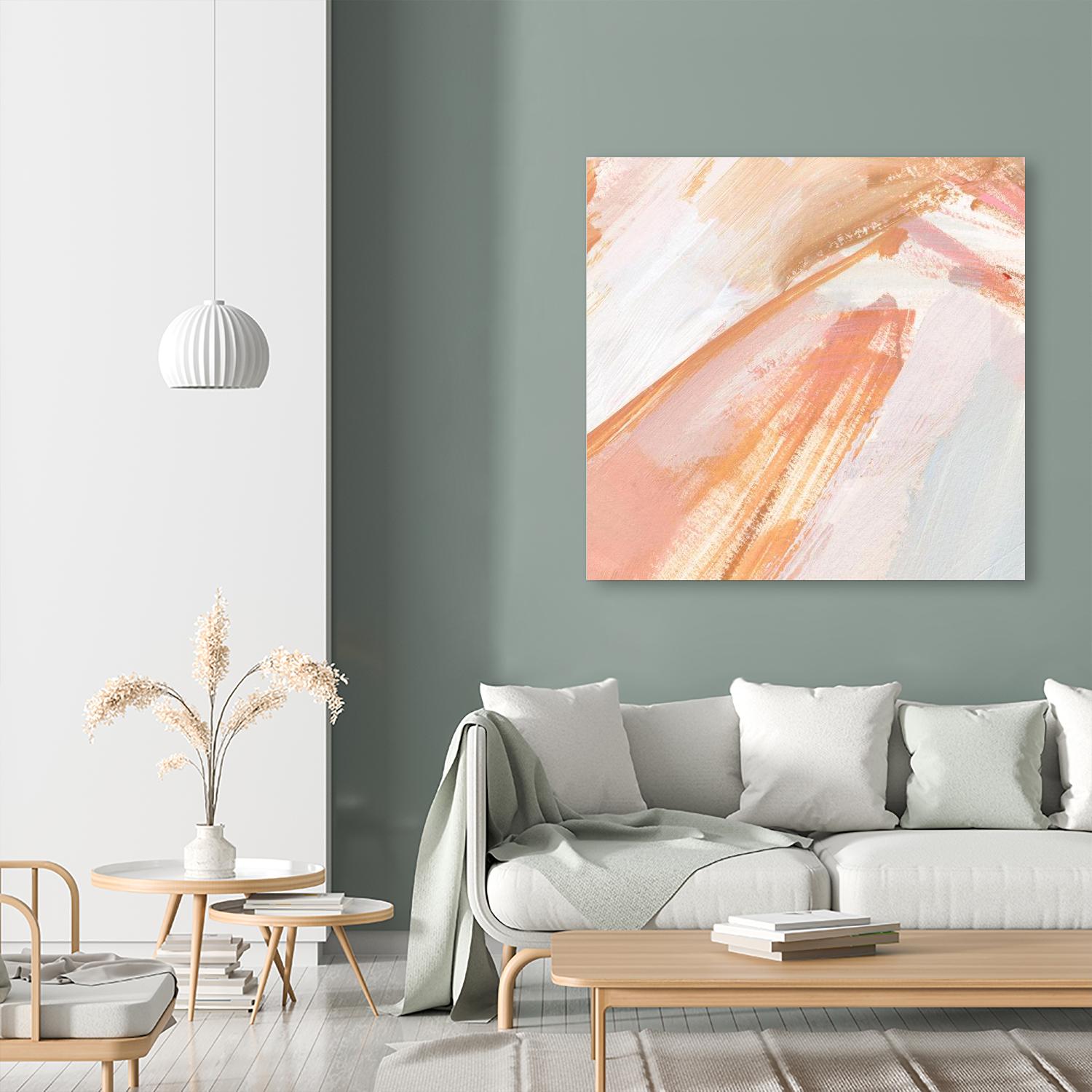 Pink Vanilla III by Annie Warren on GIANT ART - orange abstract abstract