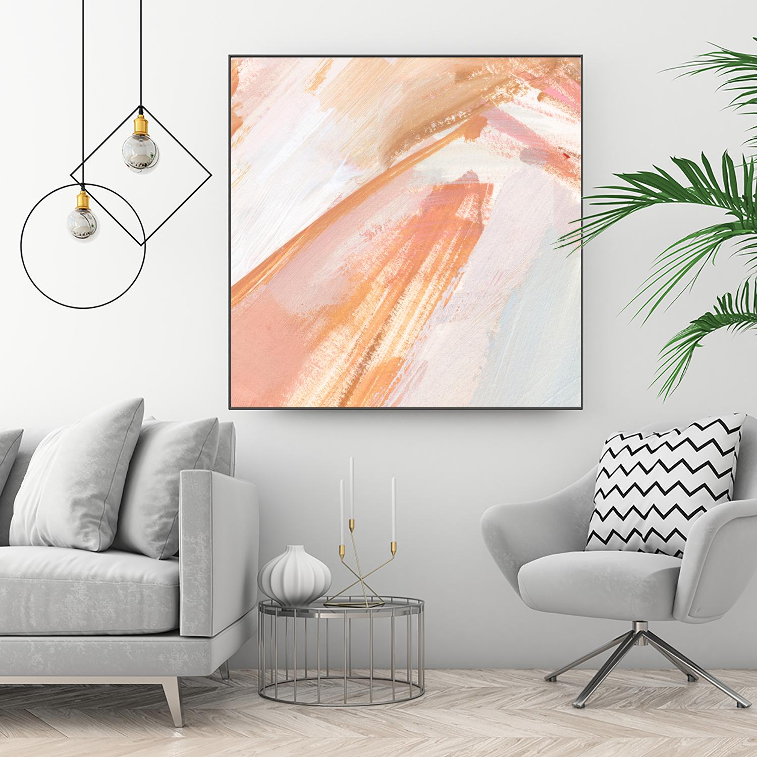 Pink Vanilla III by Annie Warren on GIANT ART - orange abstract abstract