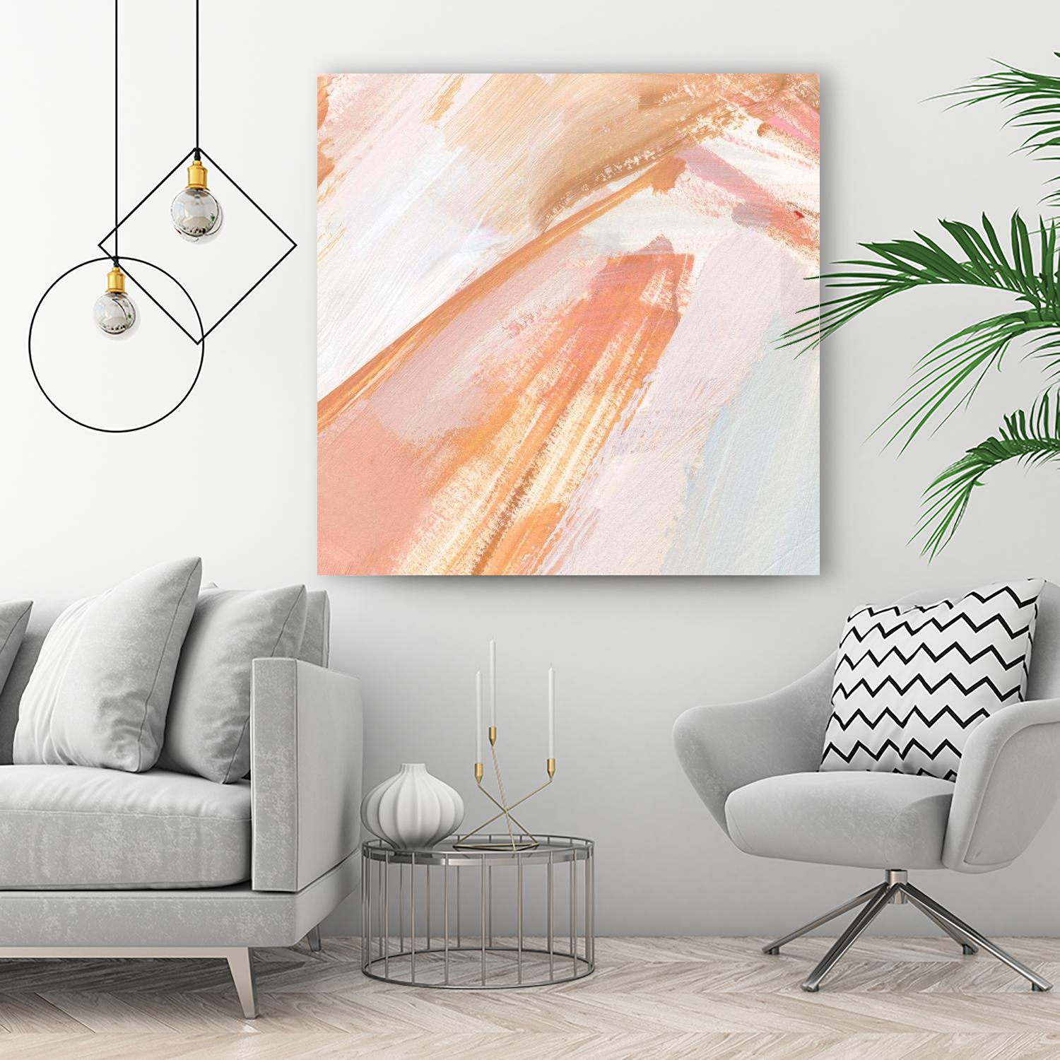 Pink Vanilla III by Annie Warren on GIANT ART - orange abstract abstract