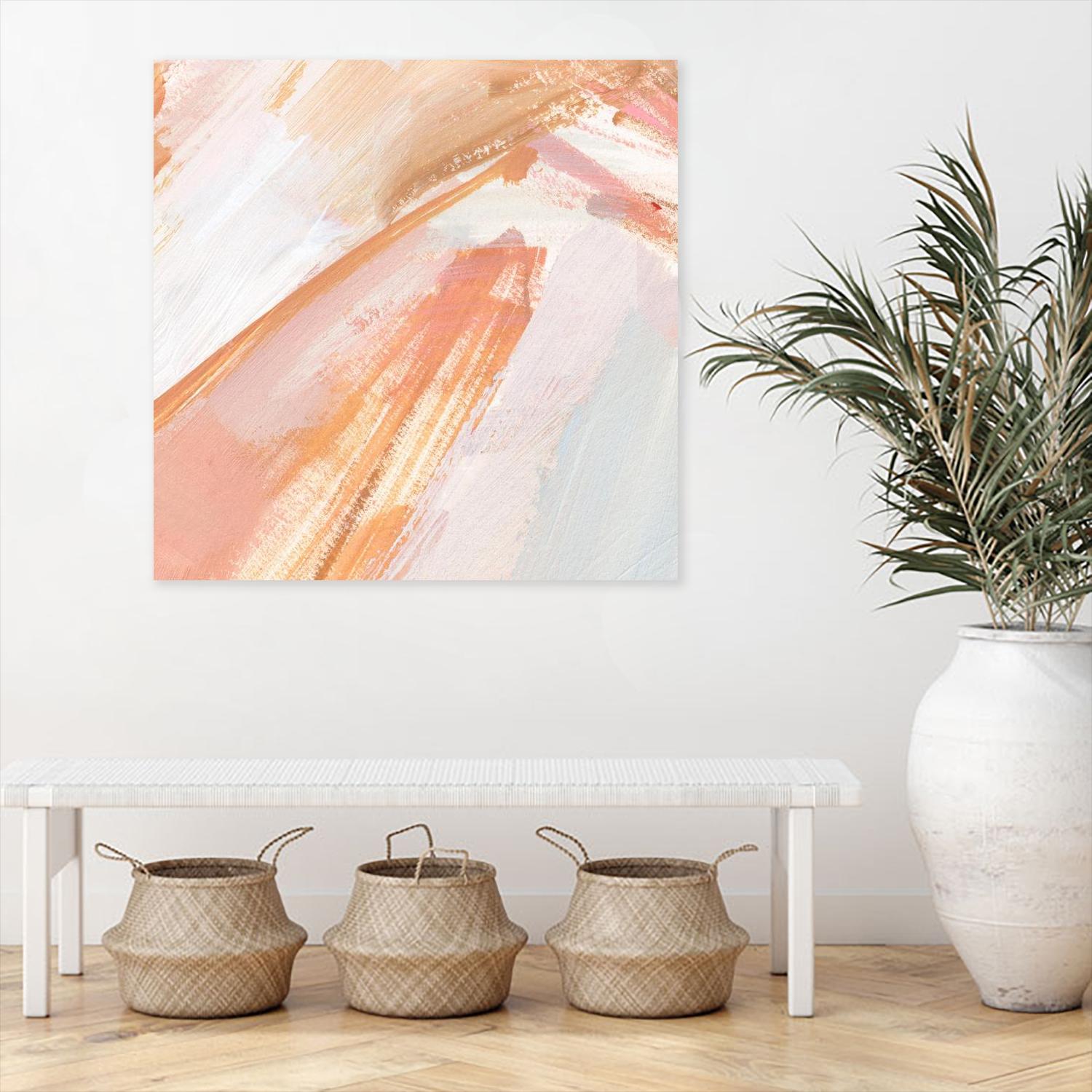 Pink Vanilla III by Annie Warren on GIANT ART - orange abstract abstract