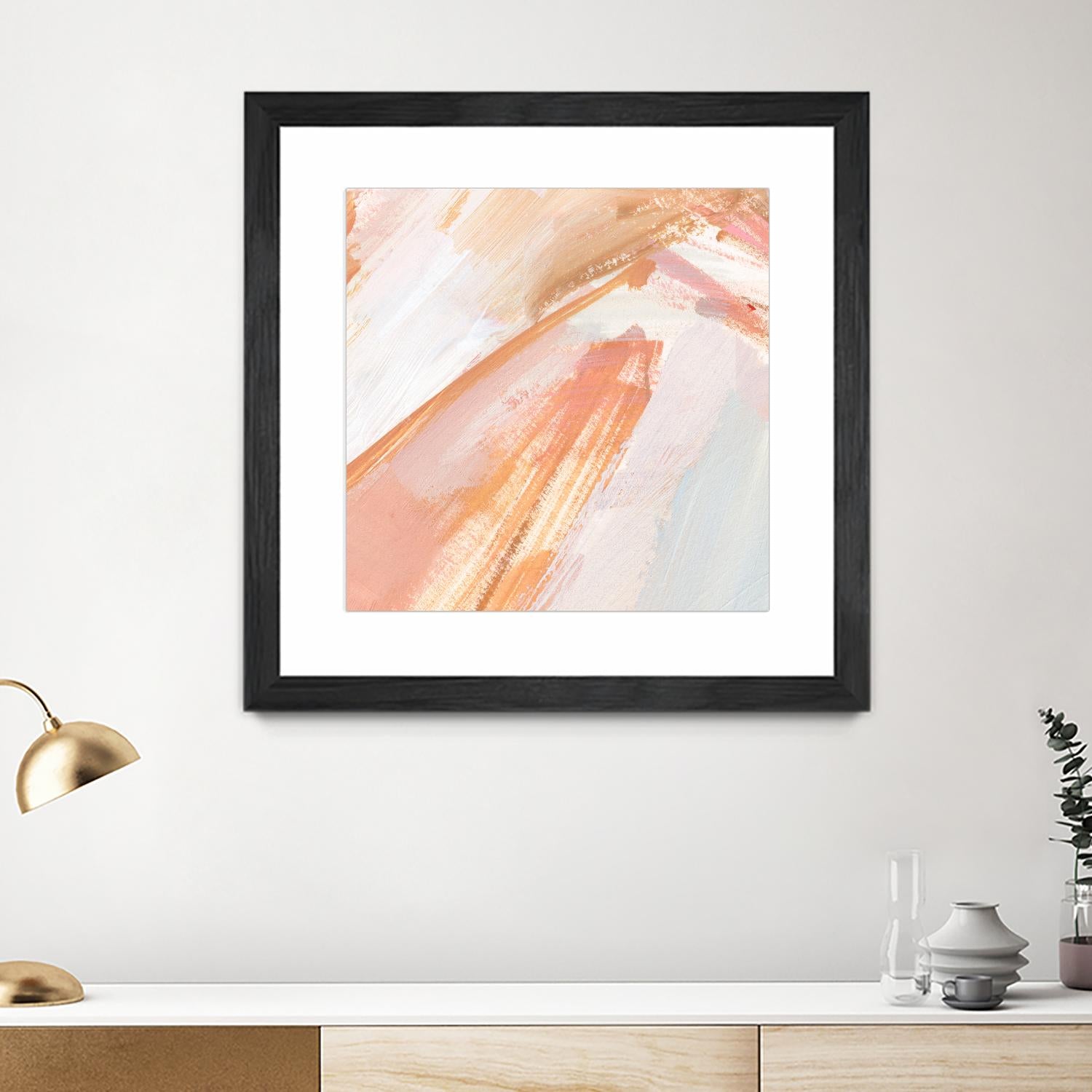 Pink Vanilla III by Annie Warren on GIANT ART - orange abstract abstract