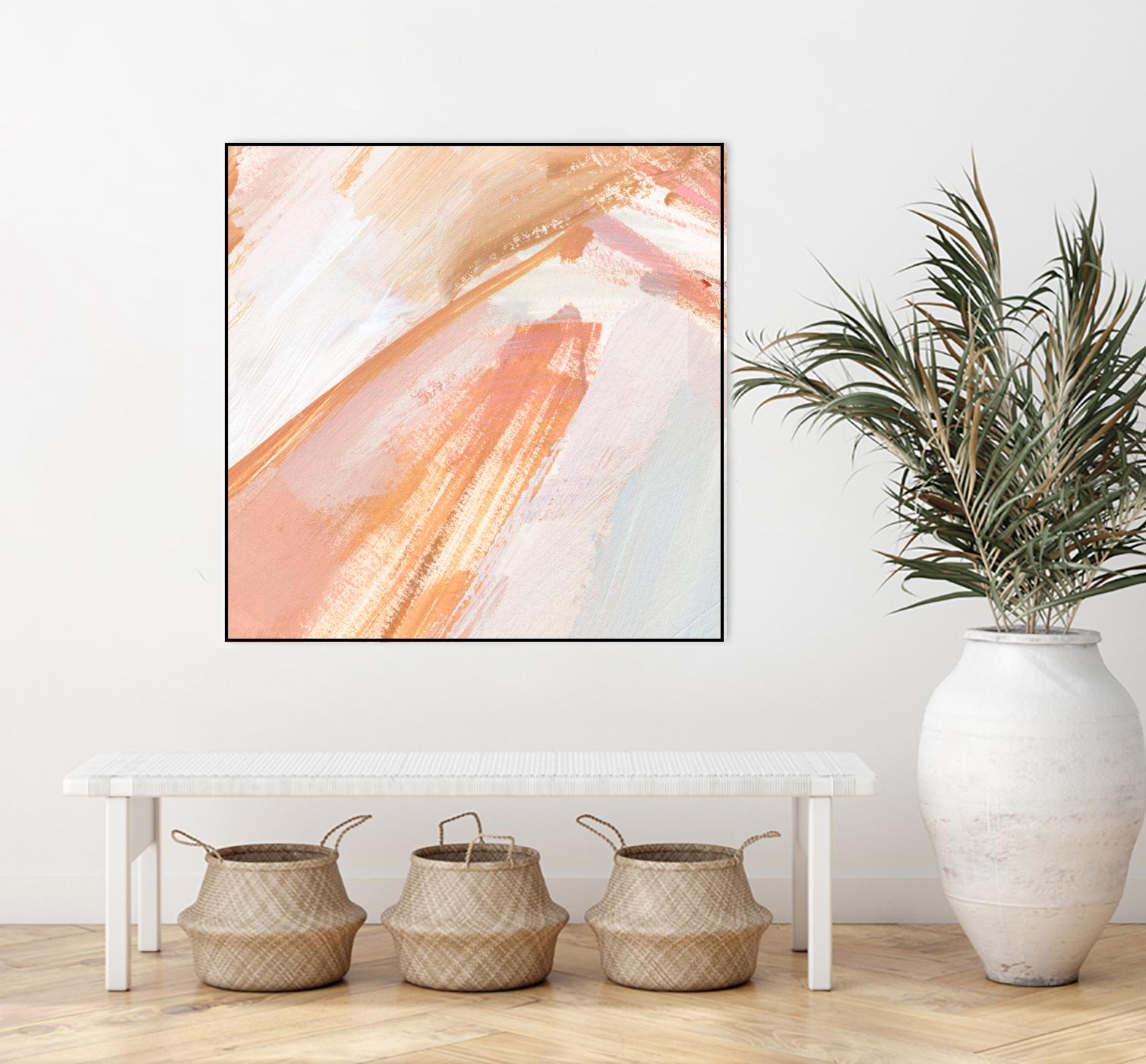 Pink Vanilla III by Annie Warren on GIANT ART - orange abstract abstract