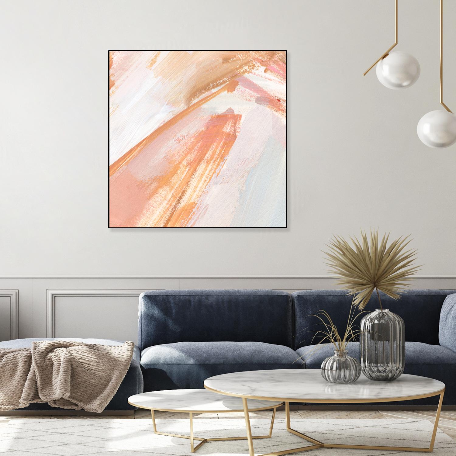 Pink Vanilla III by Annie Warren on GIANT ART - orange abstract abstract