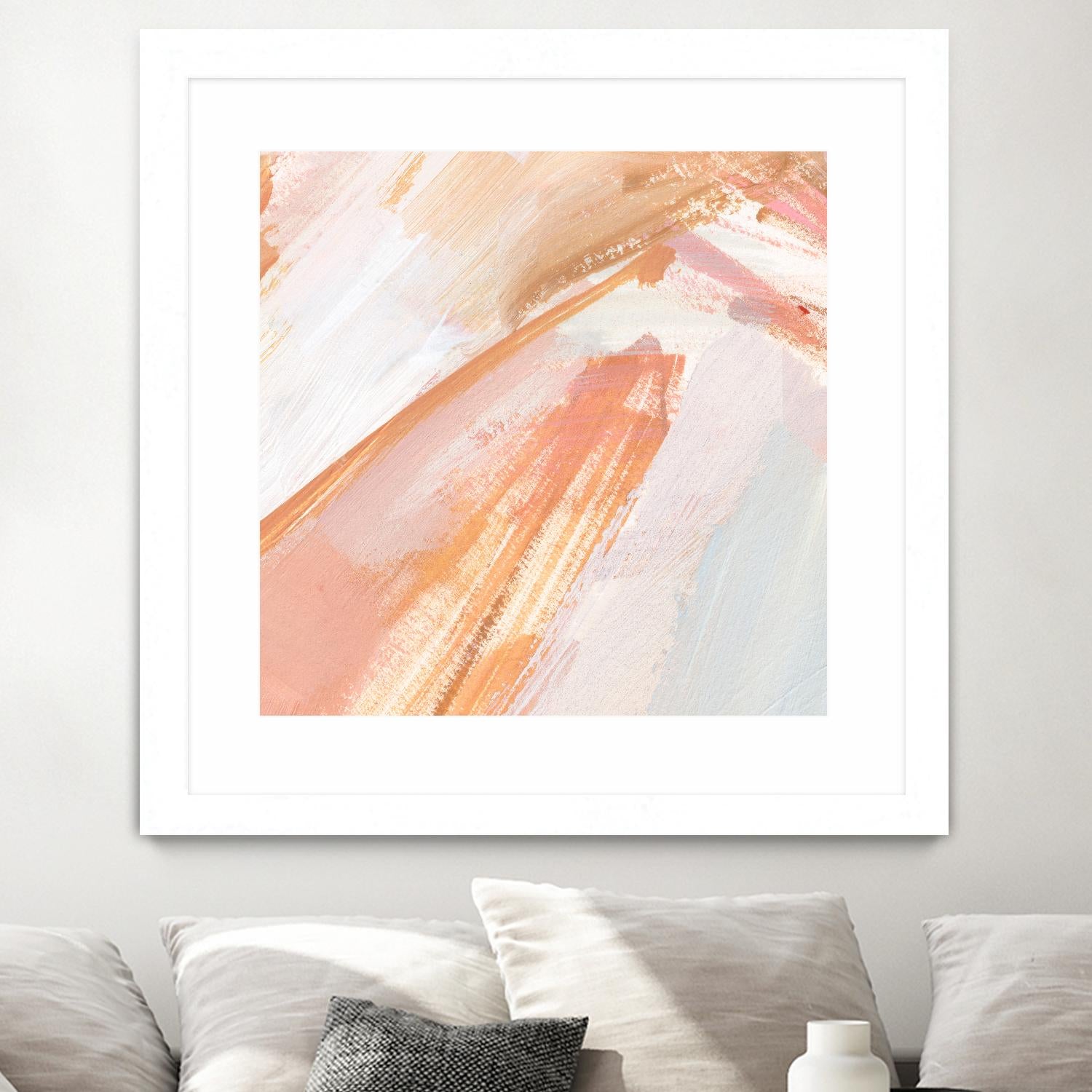 Pink Vanilla III by Annie Warren on GIANT ART - orange abstract abstract