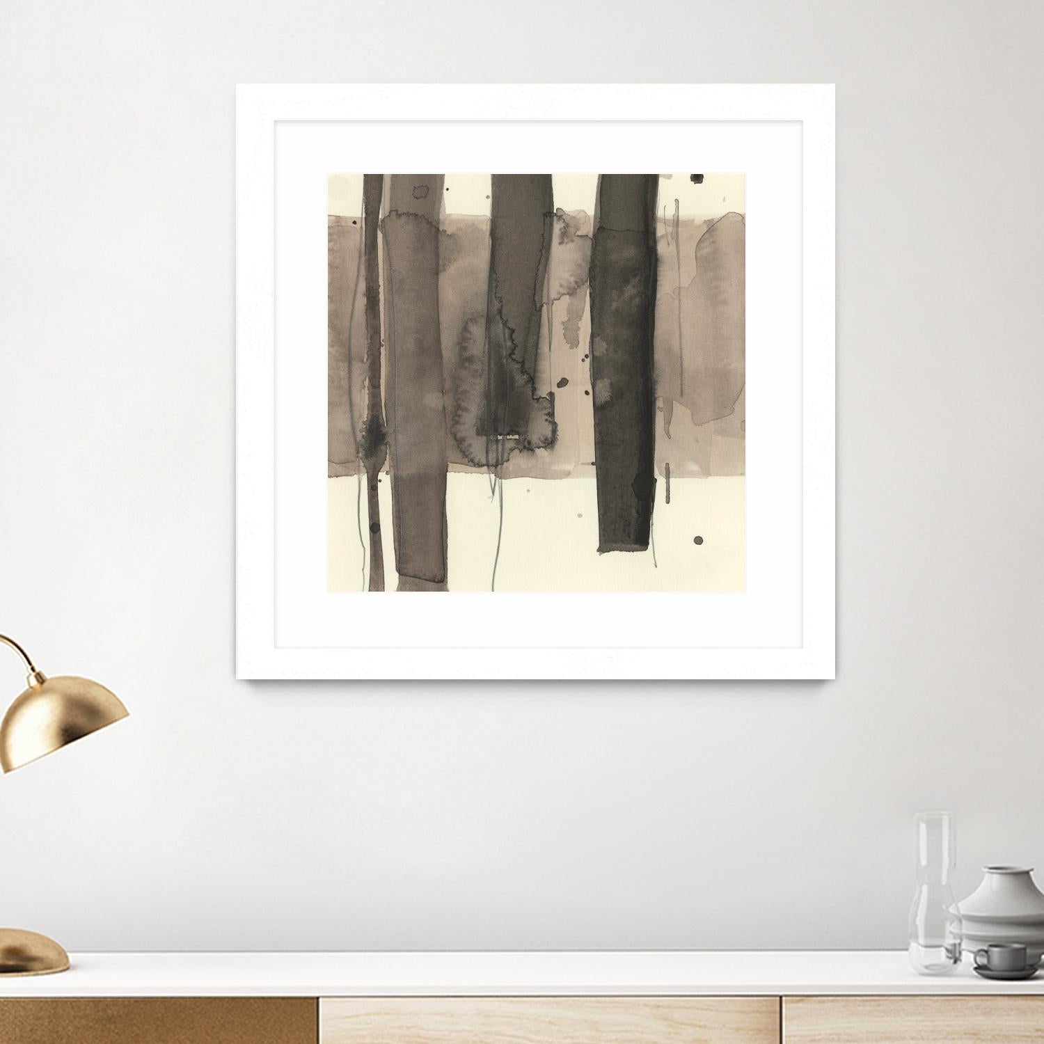 Wood Piling I by Samuel Dixon on GIANT ART - beige abstract abstract
