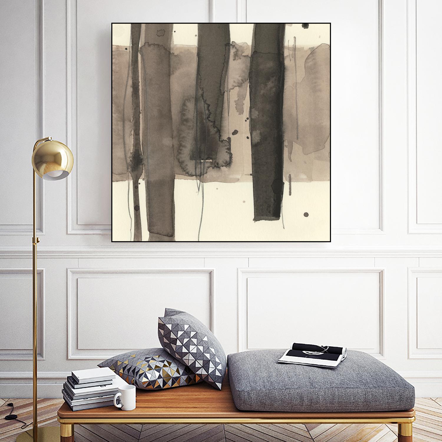 Wood Piling I by Samuel Dixon on GIANT ART - beige abstract abstract