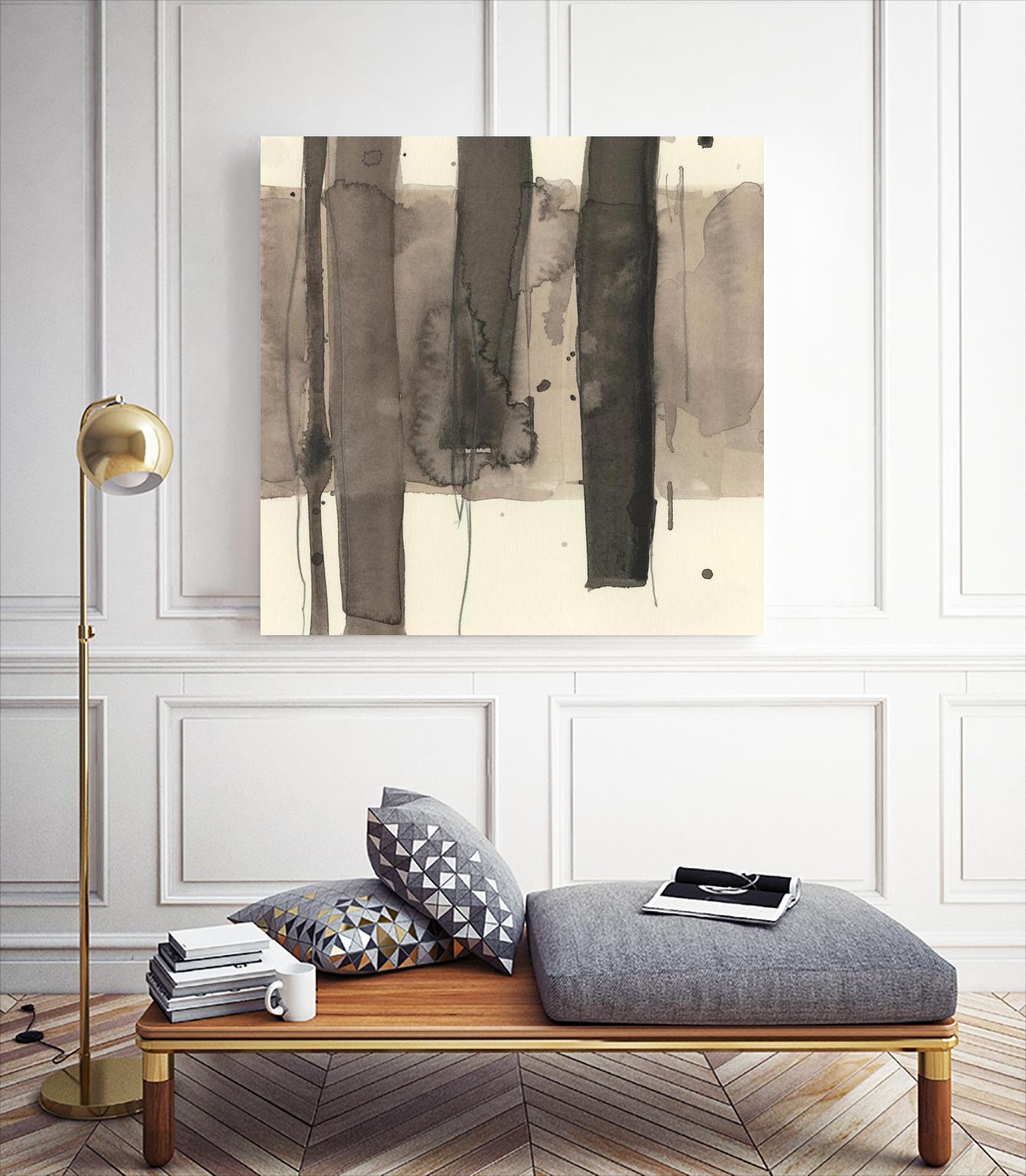 Wood Piling I by Samuel Dixon on GIANT ART - beige abstract abstract