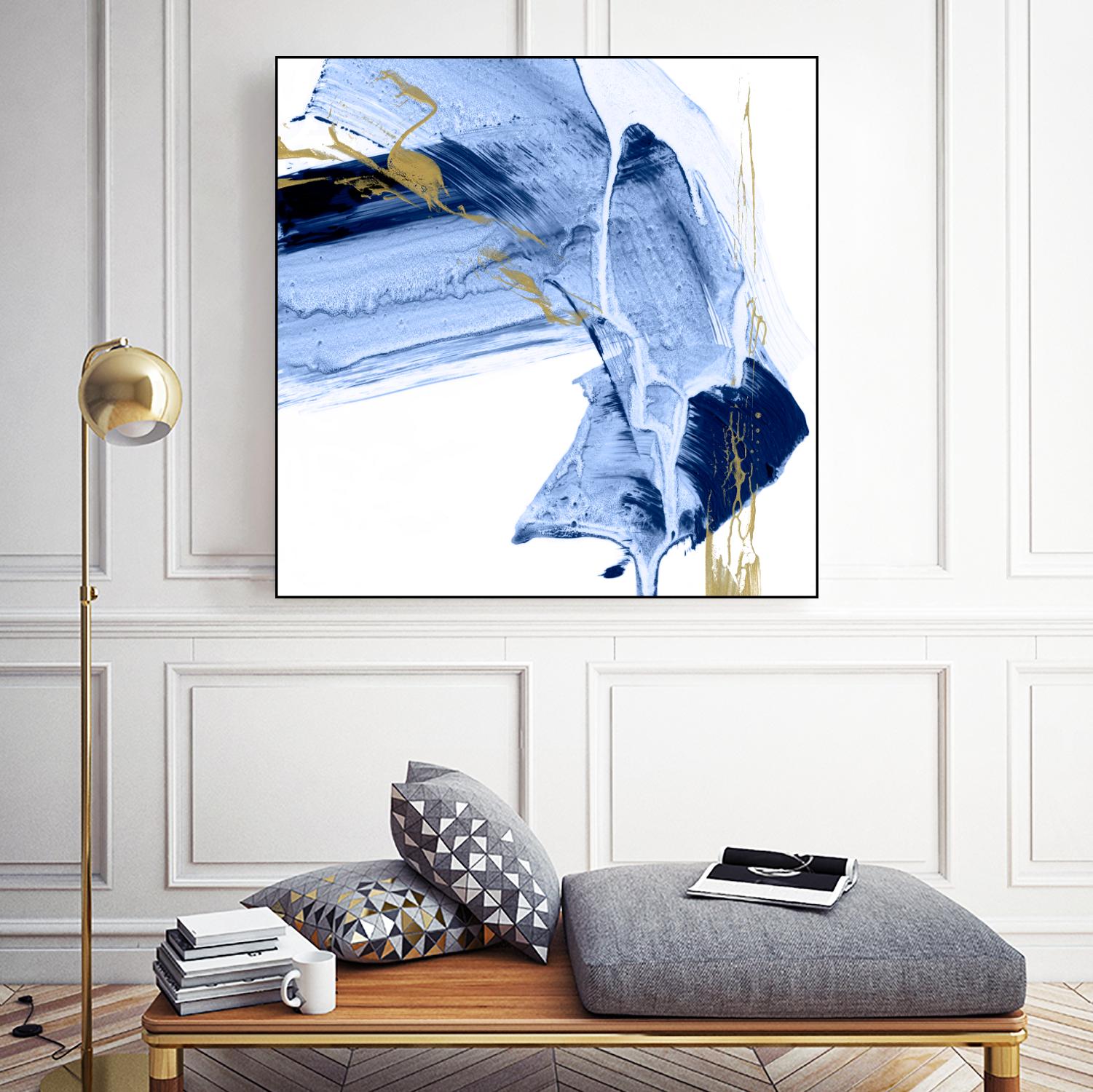 Golden Current I by Ethan Harper on GIANT ART - gold abstract abstract