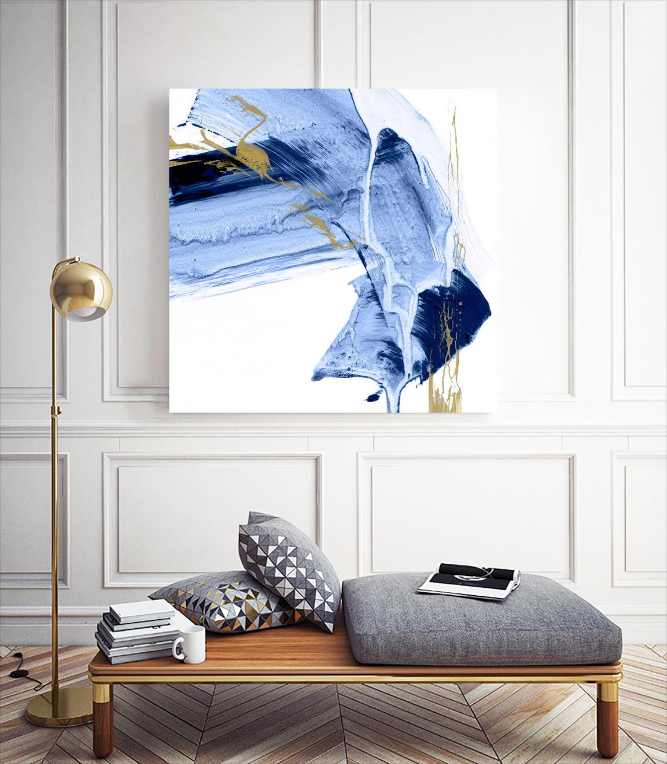 Golden Current I by Ethan Harper on GIANT ART - gold abstract abstract