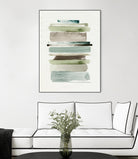 Grass Stains II by Grace Popp on GIANT ART - beige abstract stripe