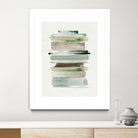 Grass Stains II by Grace Popp on GIANT ART - beige abstract stripe