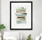 Grass Stains II by Grace Popp on GIANT ART - beige abstract stripe