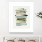 Grass Stains II by Grace Popp on GIANT ART - beige abstract stripe