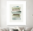 Grass Stains II by Grace Popp on GIANT ART - beige abstract stripe