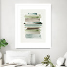 Grass Stains II by Grace Popp on GIANT ART - beige abstract stripe