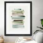 Grass Stains II by Grace Popp on GIANT ART - beige abstract stripe