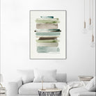 Grass Stains II by Grace Popp on GIANT ART - beige abstract stripe