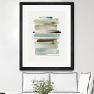 Grass Stains II by Grace Popp on GIANT ART - beige abstract stripe