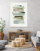 Grass Stains II by Grace Popp on GIANT ART - beige abstract stripe