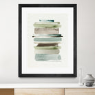 Grass Stains II by Grace Popp on GIANT ART - beige abstract stripe