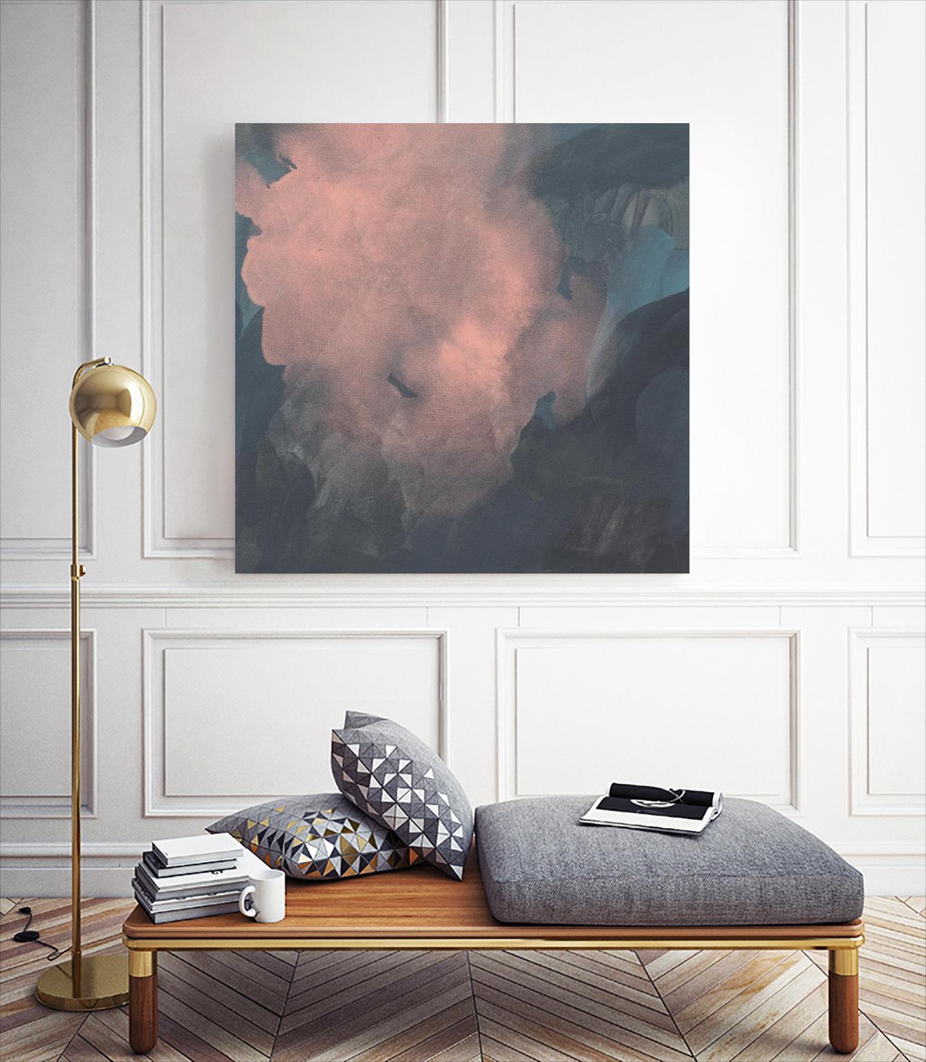Sunset Aura I by Jacob Green on GIANT ART - pink  abstract abstract