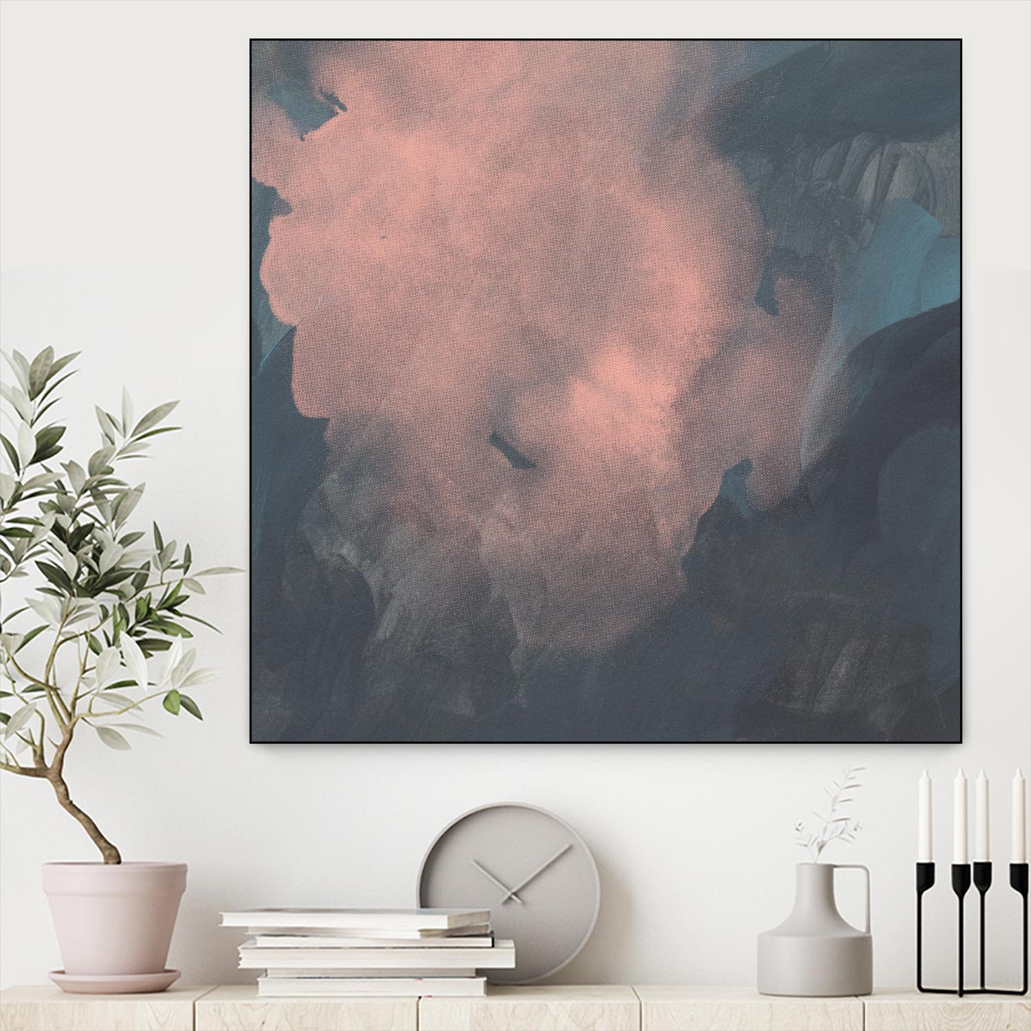 Sunset Aura I by Jacob Green on GIANT ART - pink  abstract abstract