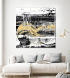 Gold Wave I by Ethan Harper on GIANT ART - gold abstract abstract