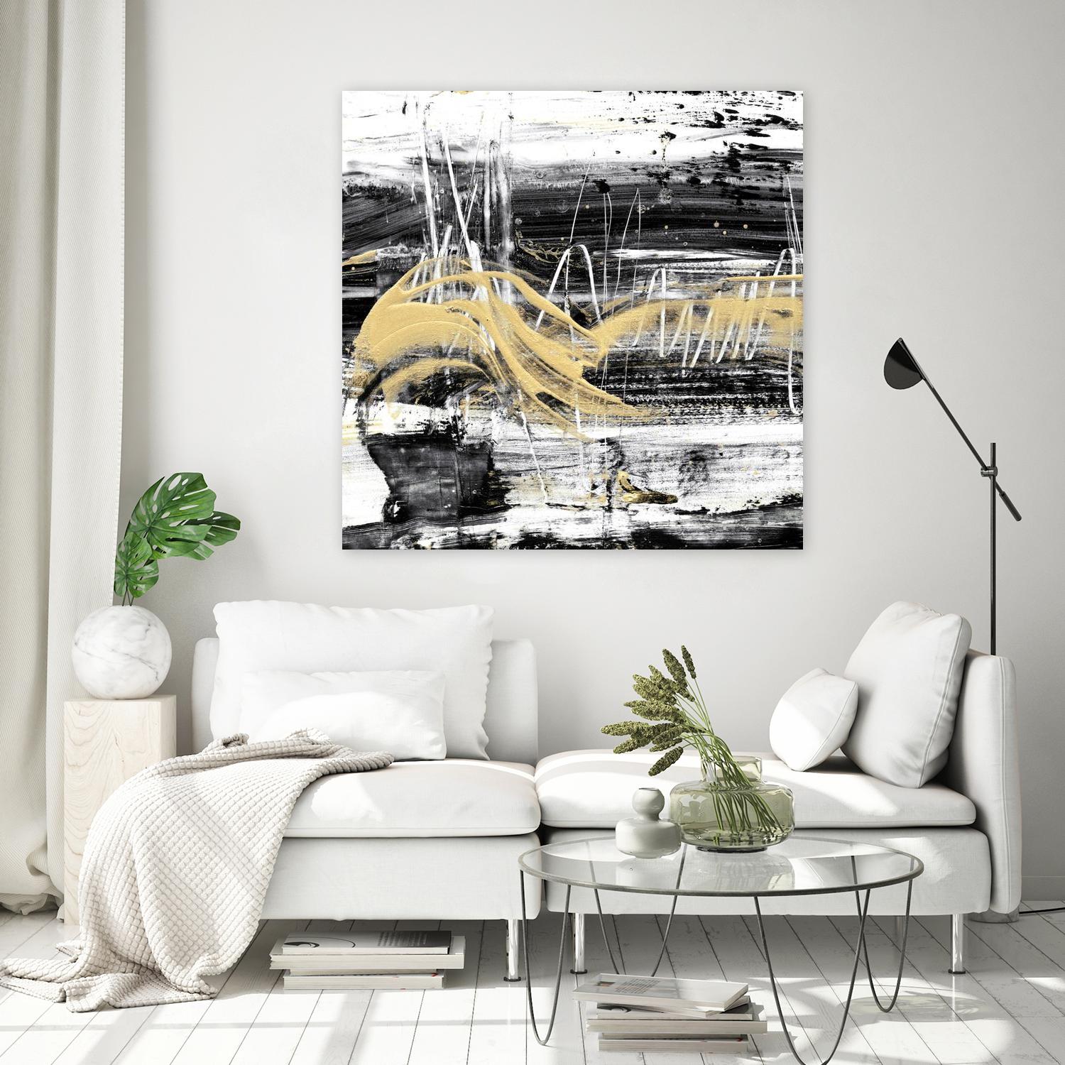 Gold Wave I by Ethan Harper on GIANT ART - gold abstract abstract
