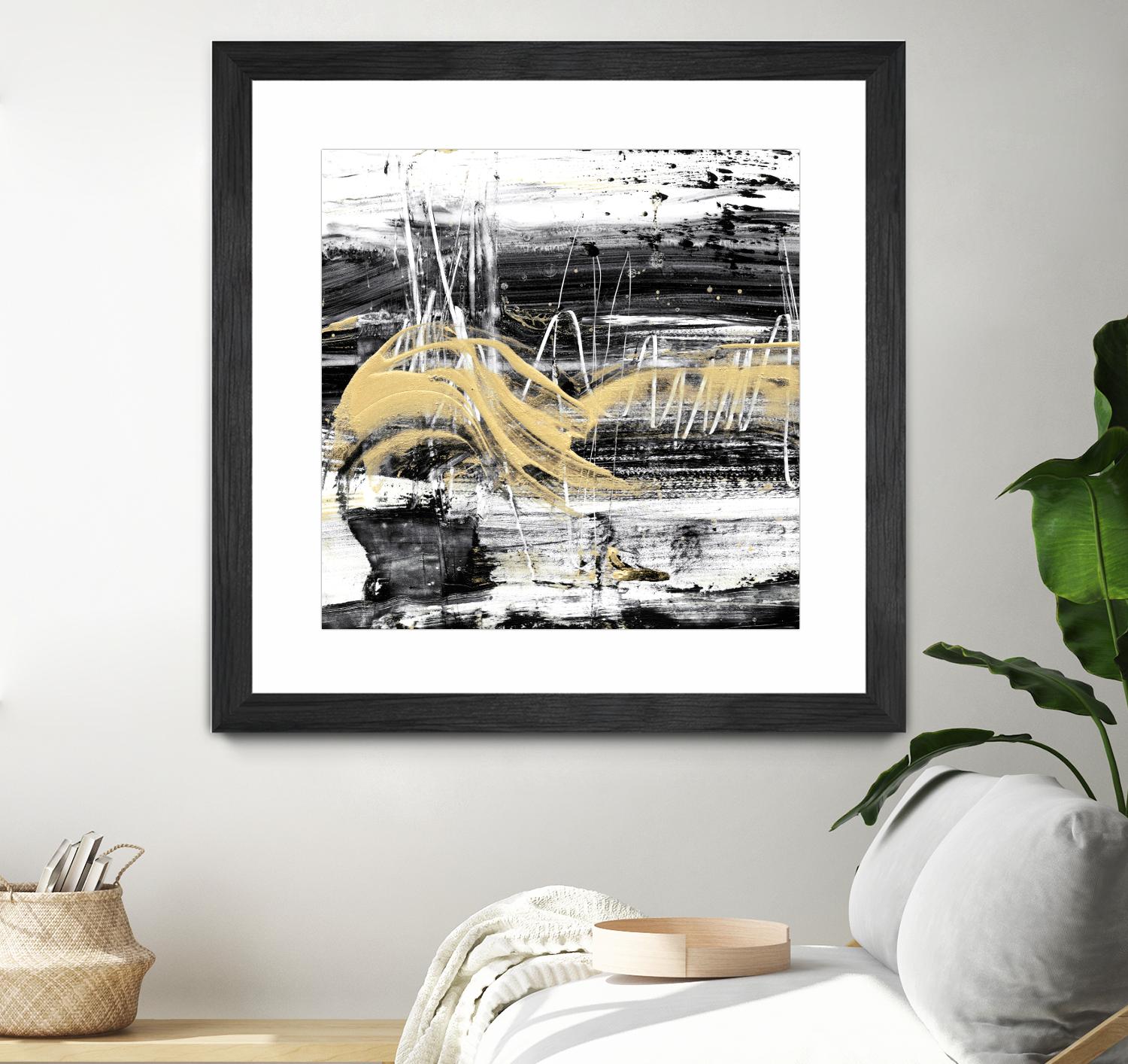 Gold Wave I by Ethan Harper on GIANT ART - gold abstract abstract