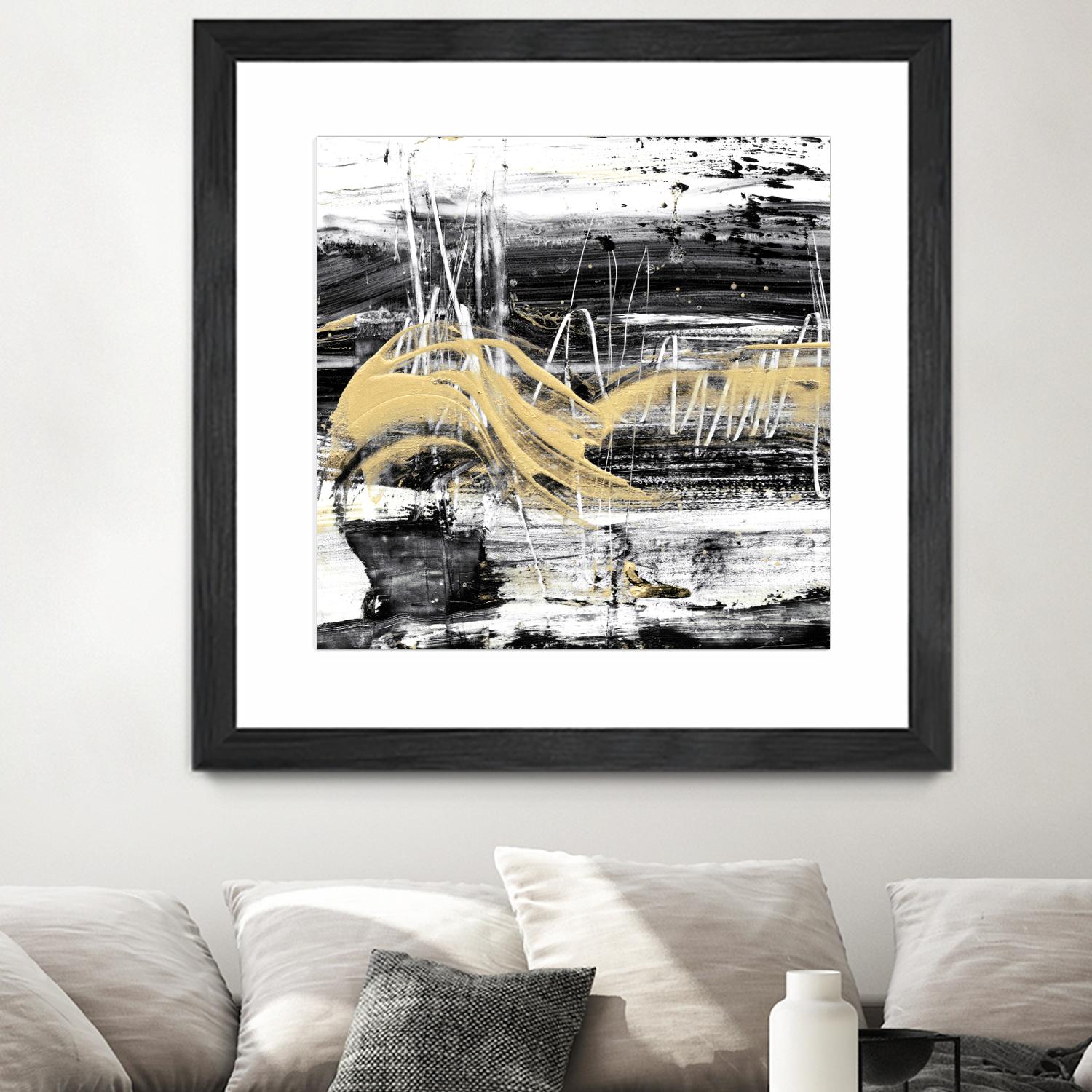 Gold Wave I by Ethan Harper on GIANT ART - gold abstract abstract