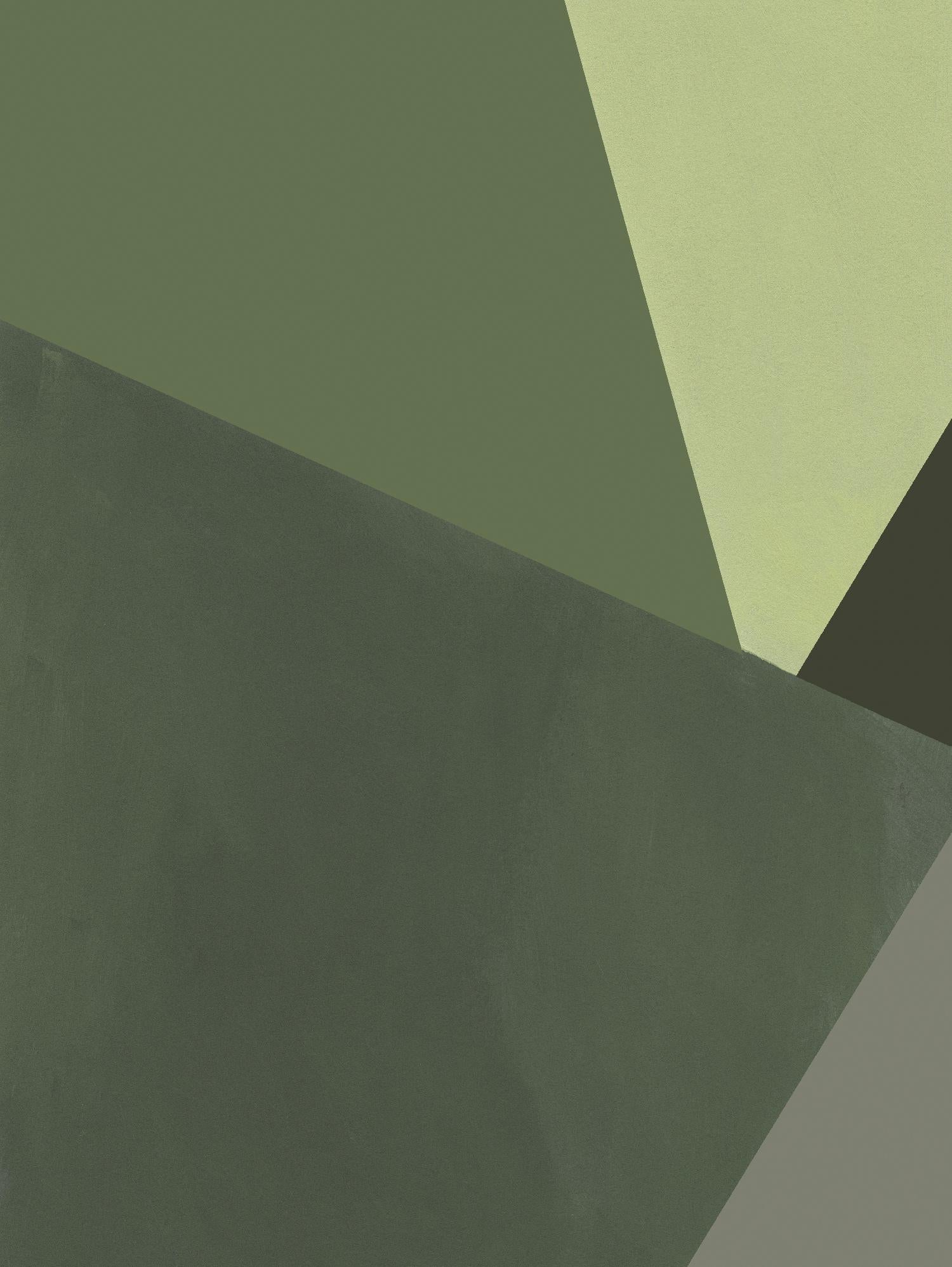 Sage Prism III by Jacob Green on GIANT ART - green abstract abstract