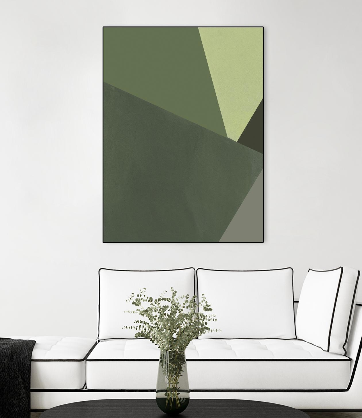 Sage Prism III by Jacob Green on GIANT ART - green abstract abstract