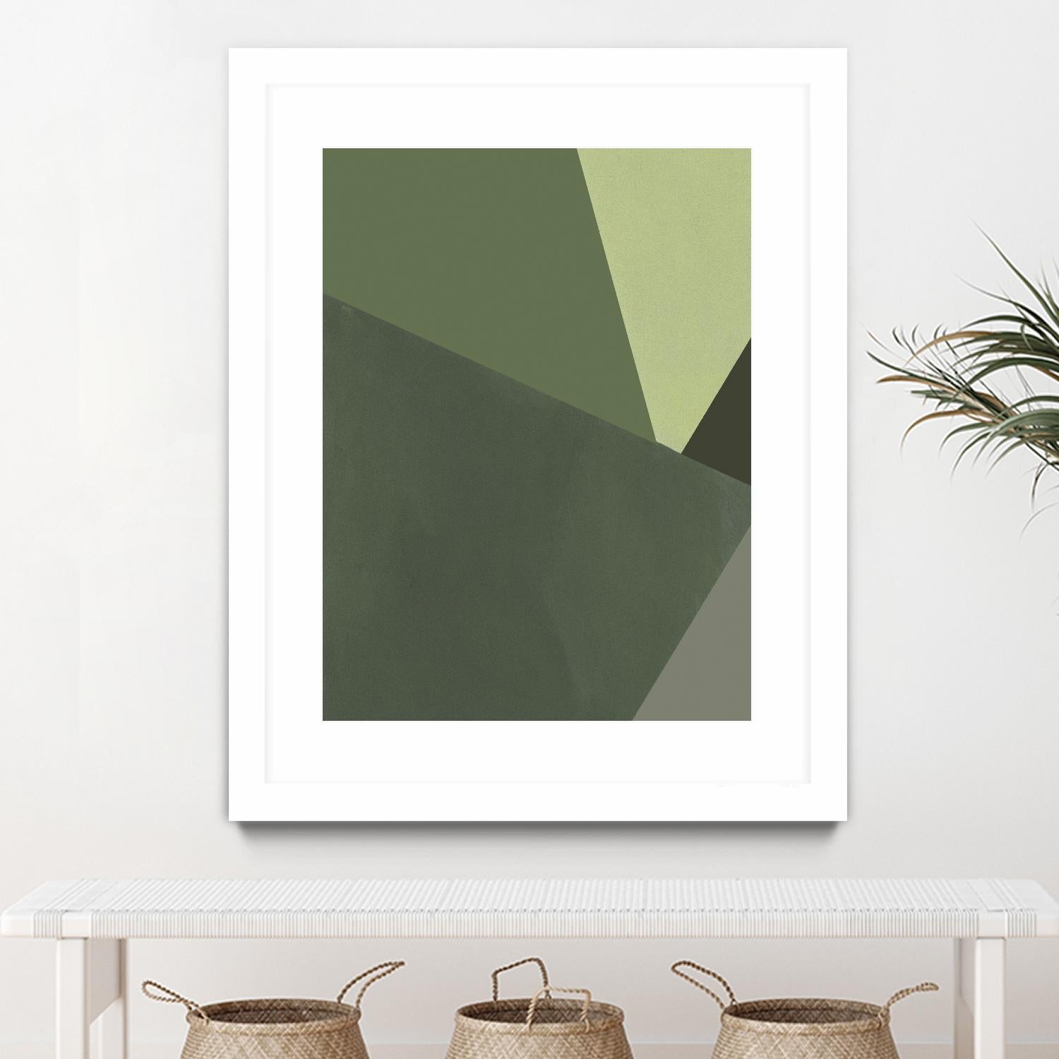 Sage Prism III by Jacob Green on GIANT ART - green abstract abstract