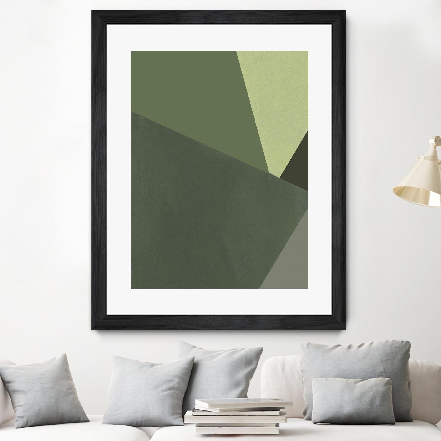 Sage Prism III by Jacob Green on GIANT ART - green abstract abstract