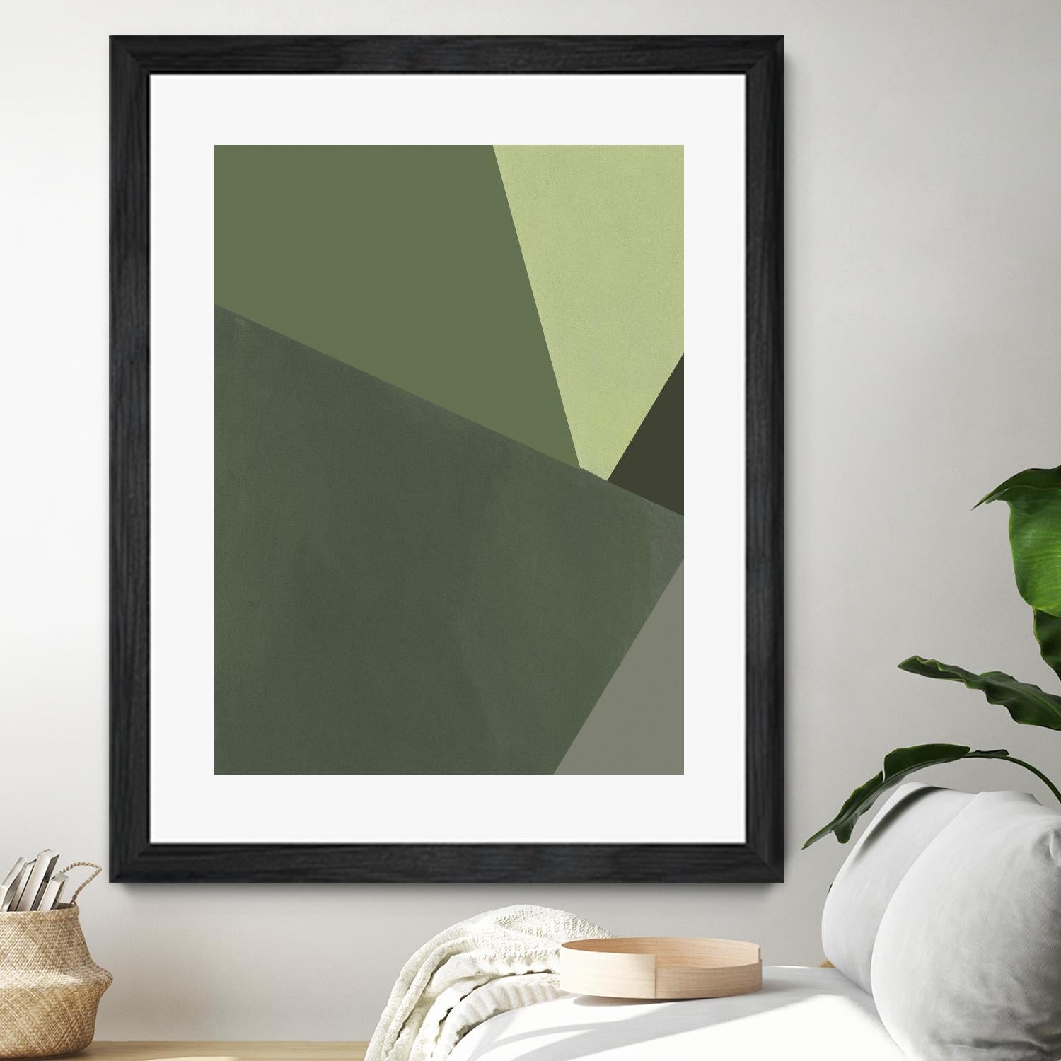 Sage Prism III by Jacob Green on GIANT ART - green abstract abstract